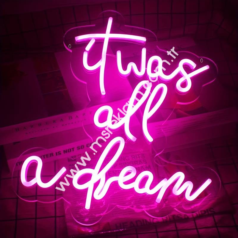 It Was All A Dream Neon Led Tabela