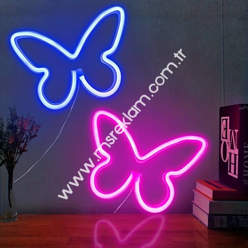 Kelebek (Butterfly) Neon Led Tabela