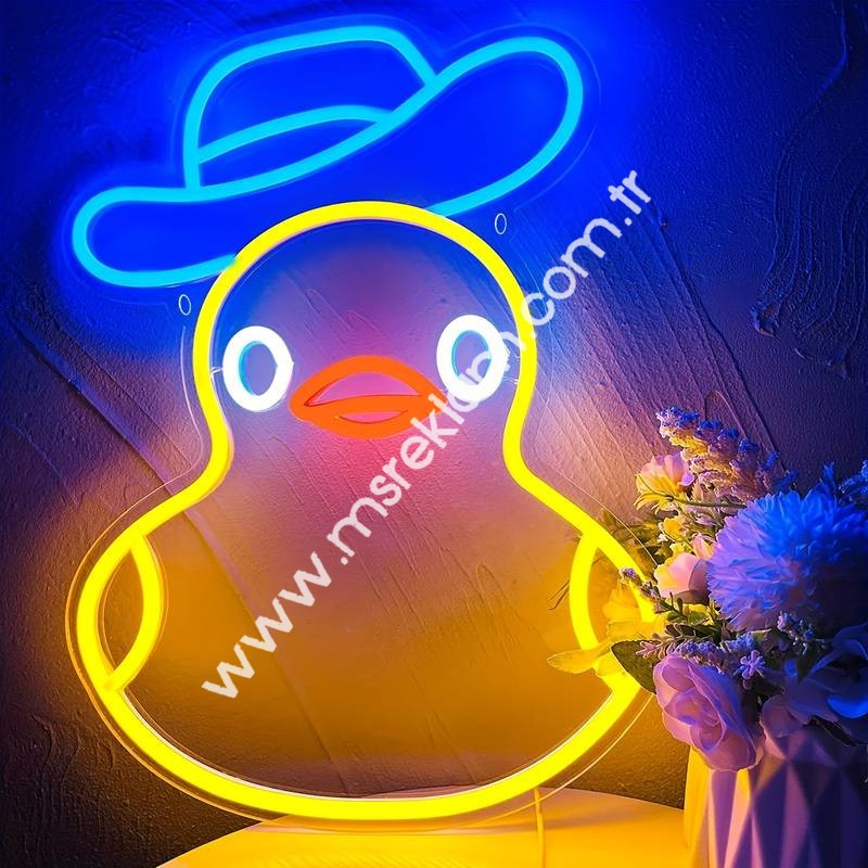 Ördek Duck Neon Led Tabela