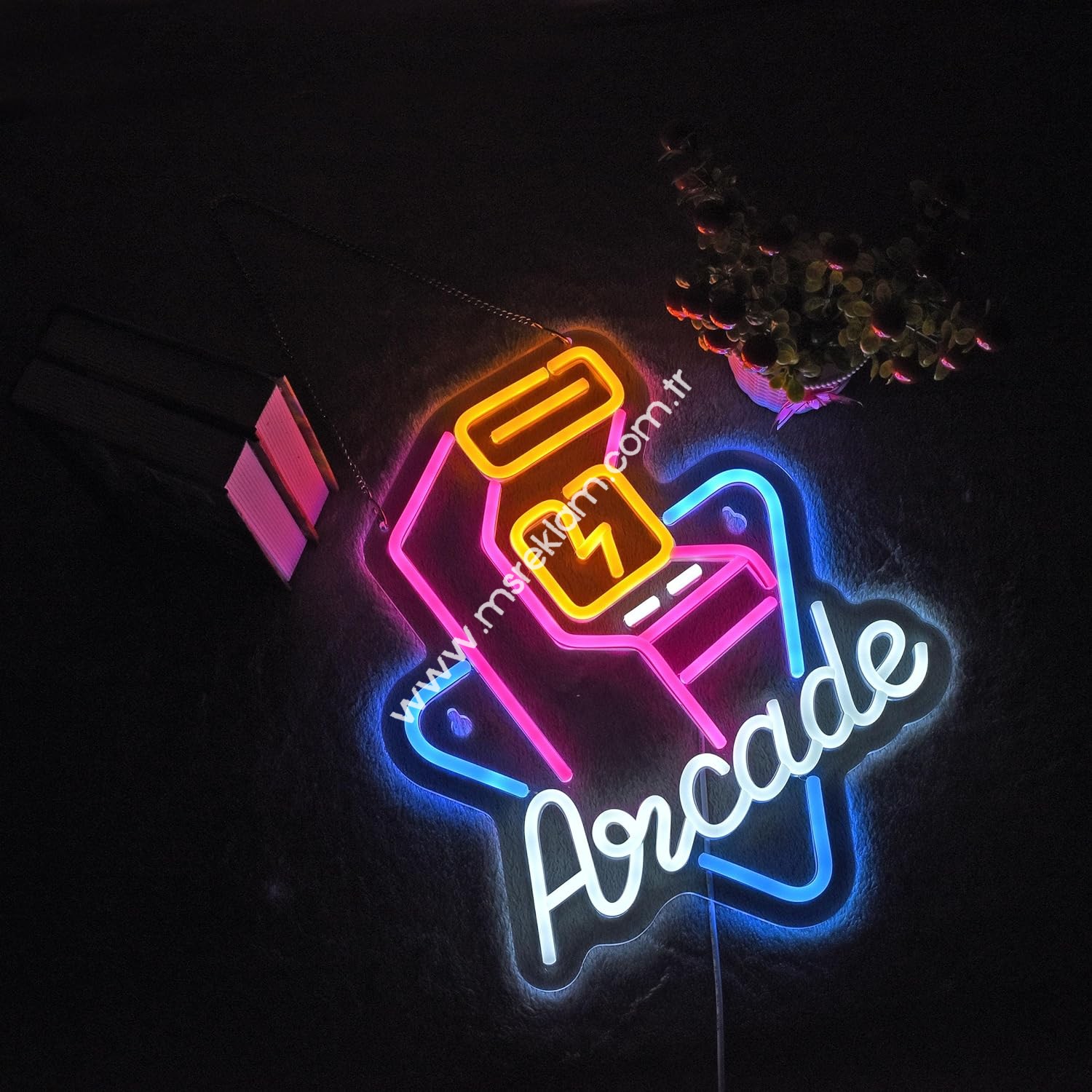 Oyun Makinesi (Arcade) Neon Led Tabela