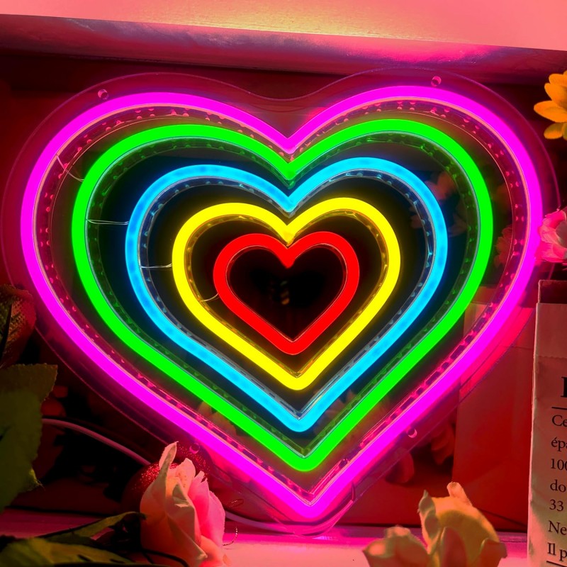 Aşk Kalp (Love Heart) Neon Led Tabela