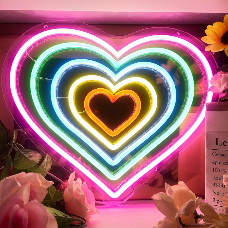 Aşk Kalp (Love Heart) Neon Led Tabela