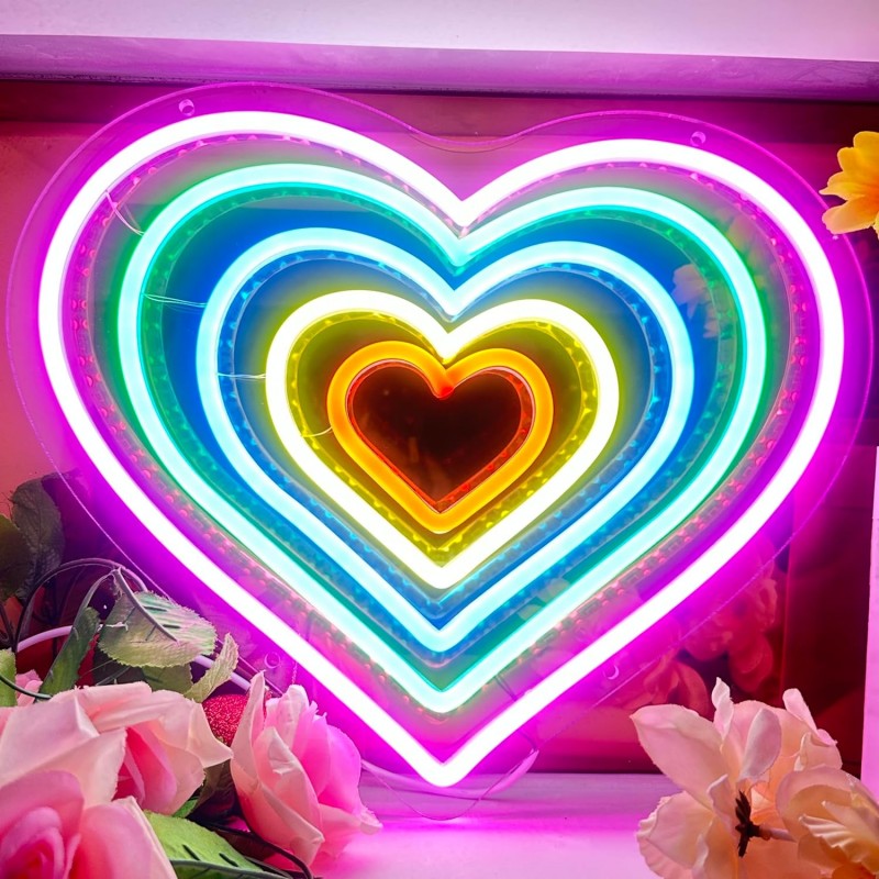 Aşk Kalp (Love Heart) Neon Led Tabela