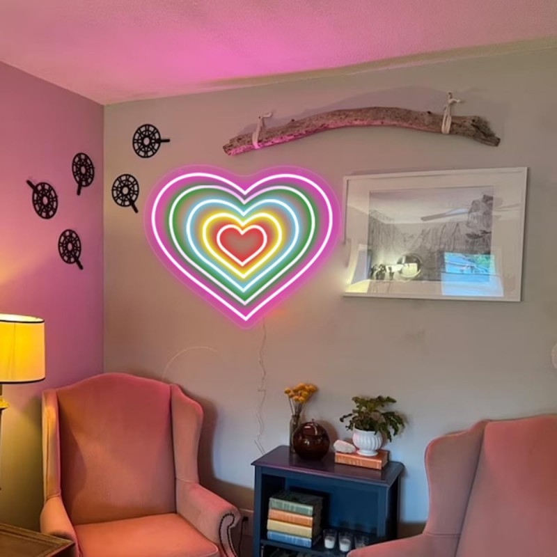 Aşk Kalp (Love Heart) Neon Led Tabela