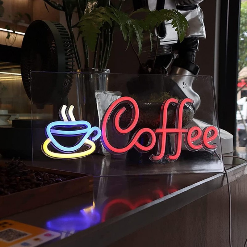 Cafe Coffee Neon Led Tabela