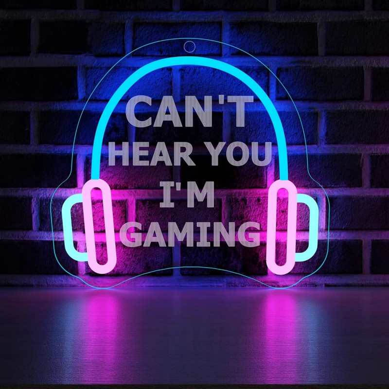 Can't Hear You I'm Gaming Neon Led Tabela