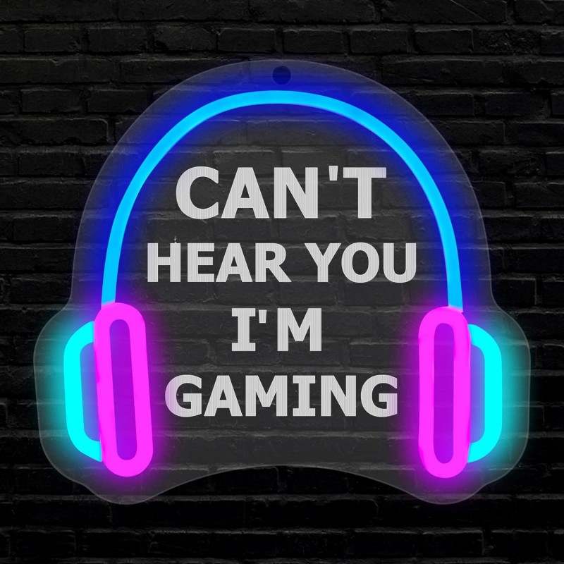 Can't Hear You I'm Gaming Neon Led Tabela