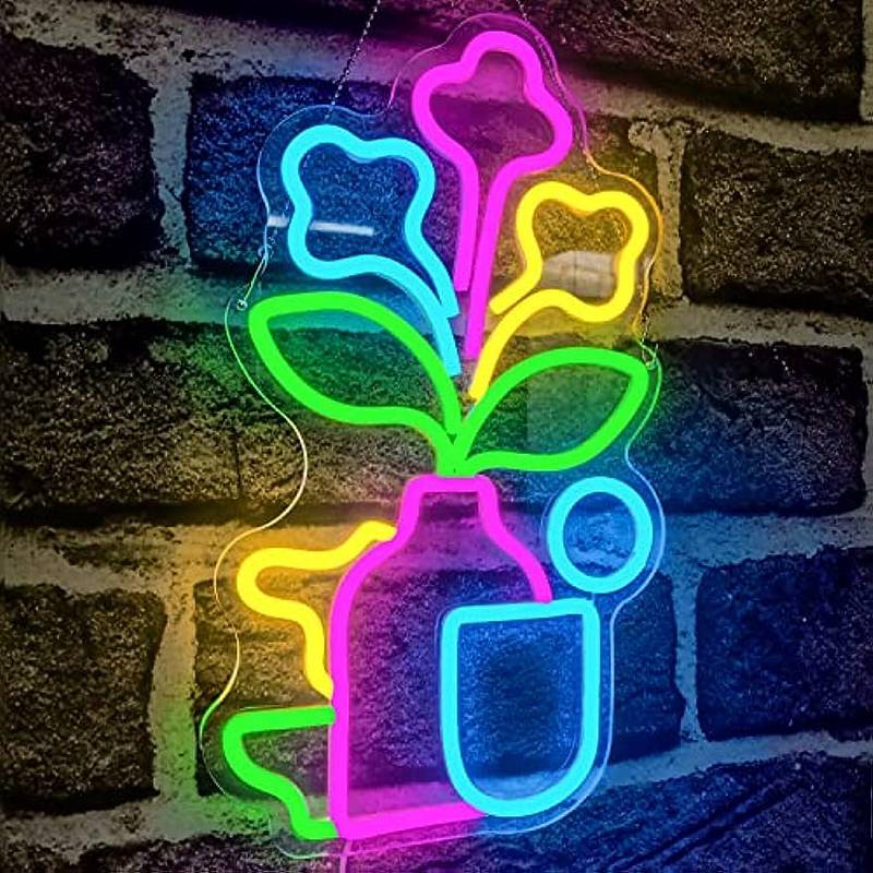 Çiçek (Flower) Neon Led Tabela