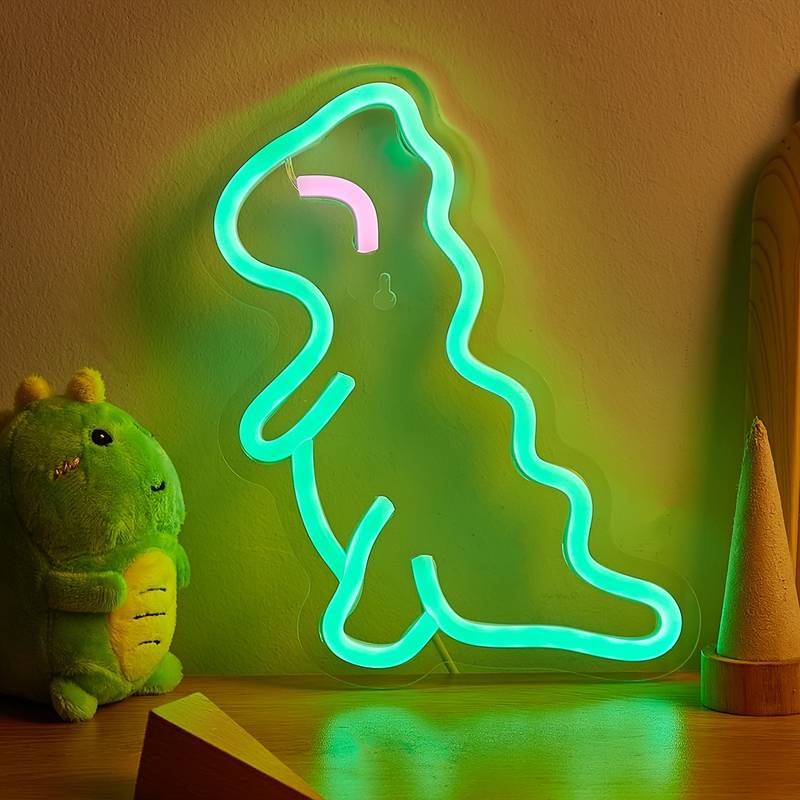 Dinazor Dinosaur Neon Led Tabela