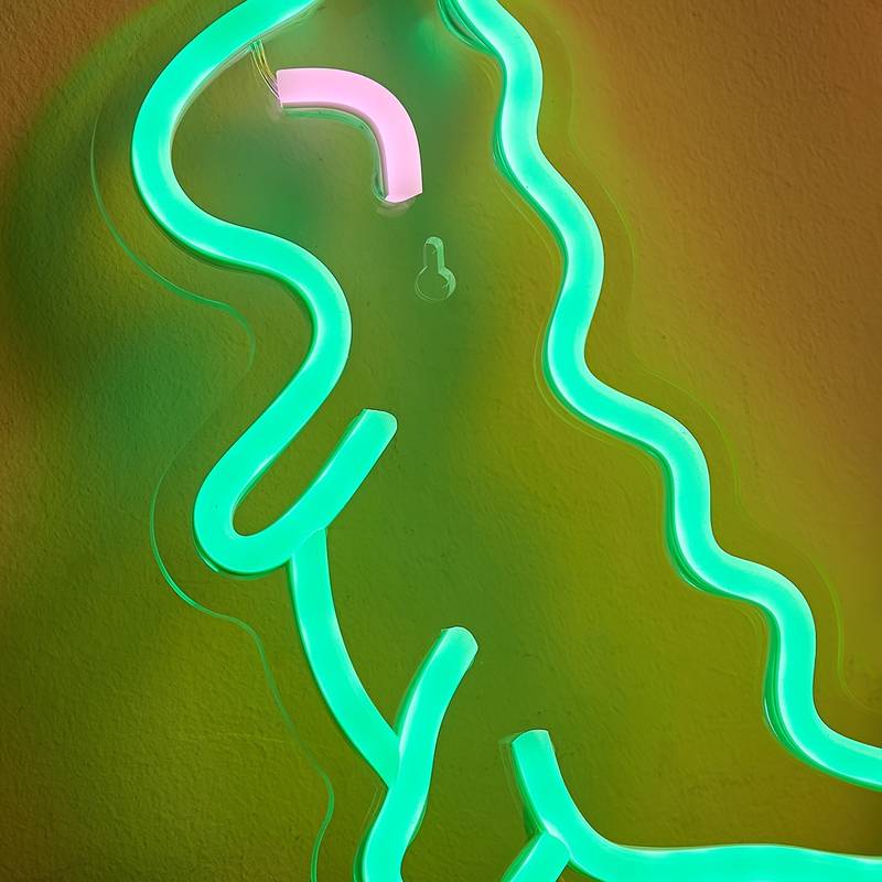 Dinazor Dinosaur Neon Led Tabela