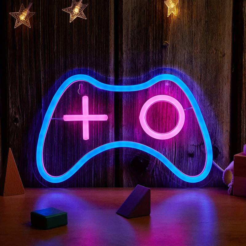 Gamer Oyuncu Neon Led Tabela