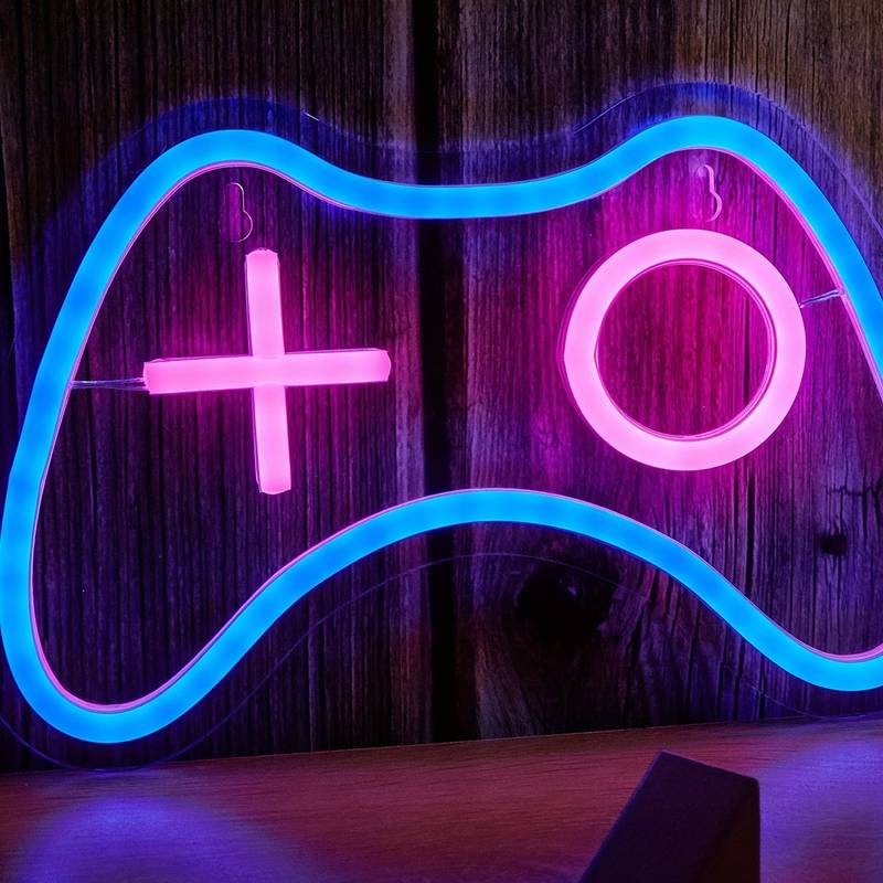 Gamer Oyuncu Neon Led Tabela