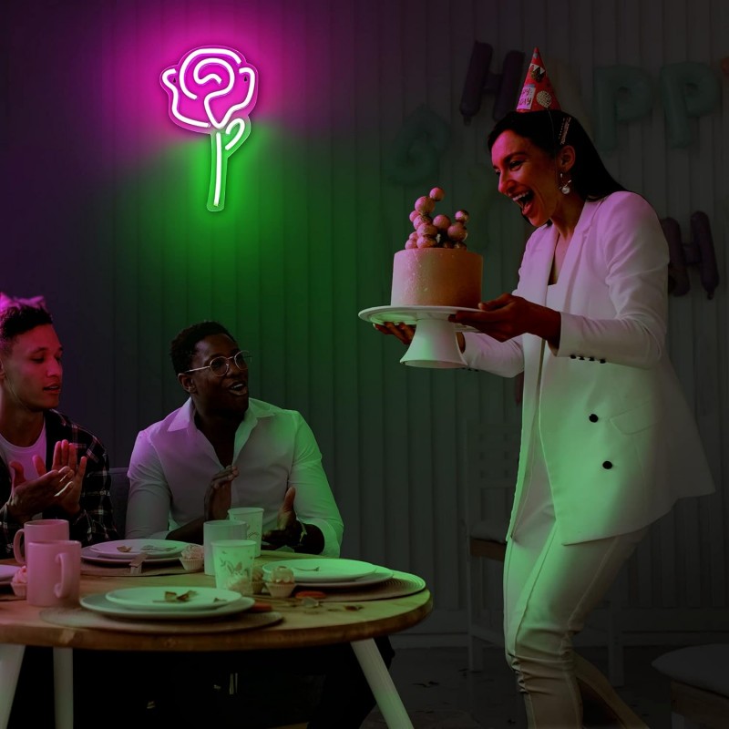 Gül (Rose) Neon Led Tabela