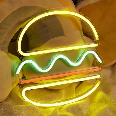 Hamburger Neon Led Tabela Hamburger Neon Led Tabela