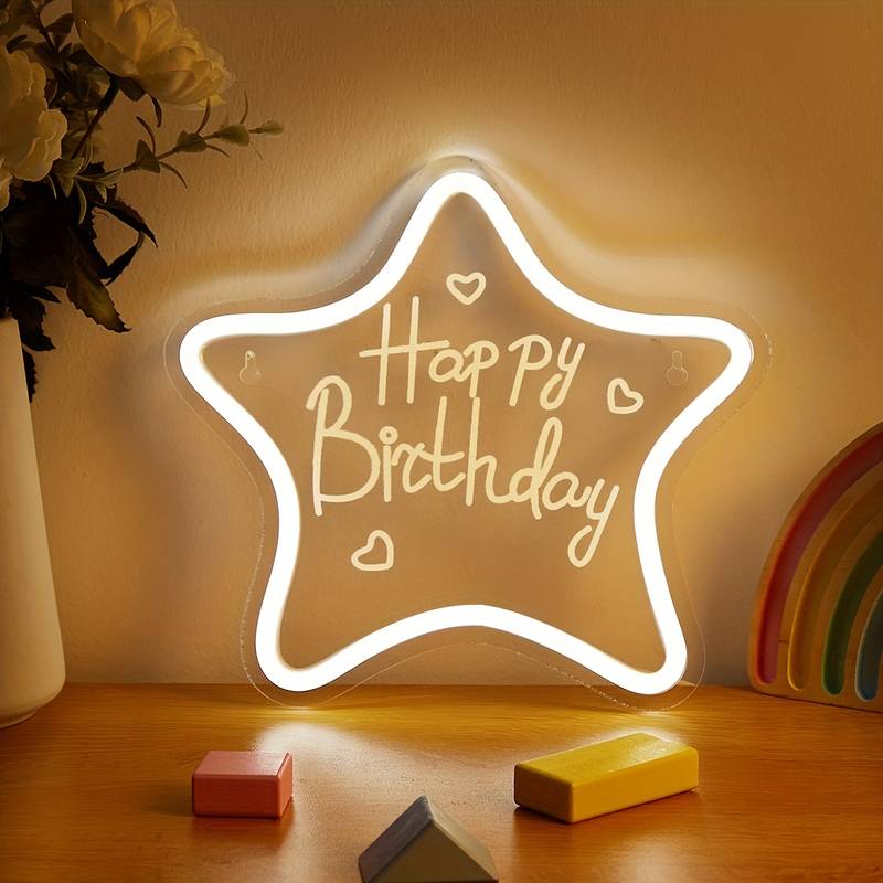 Happy Birthday Neon Led Tabela