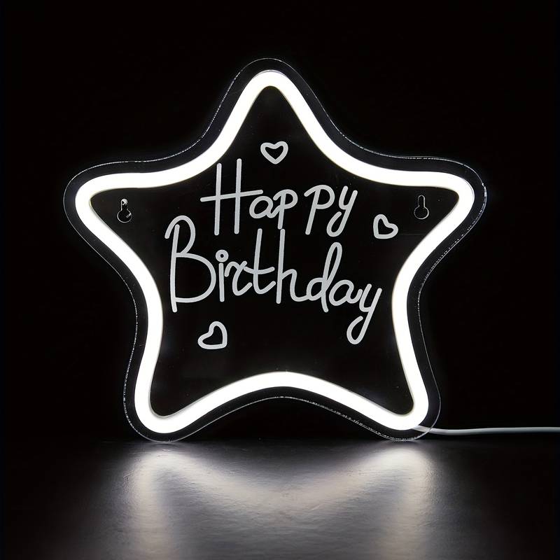 Happy Birthday Neon Led Tabela