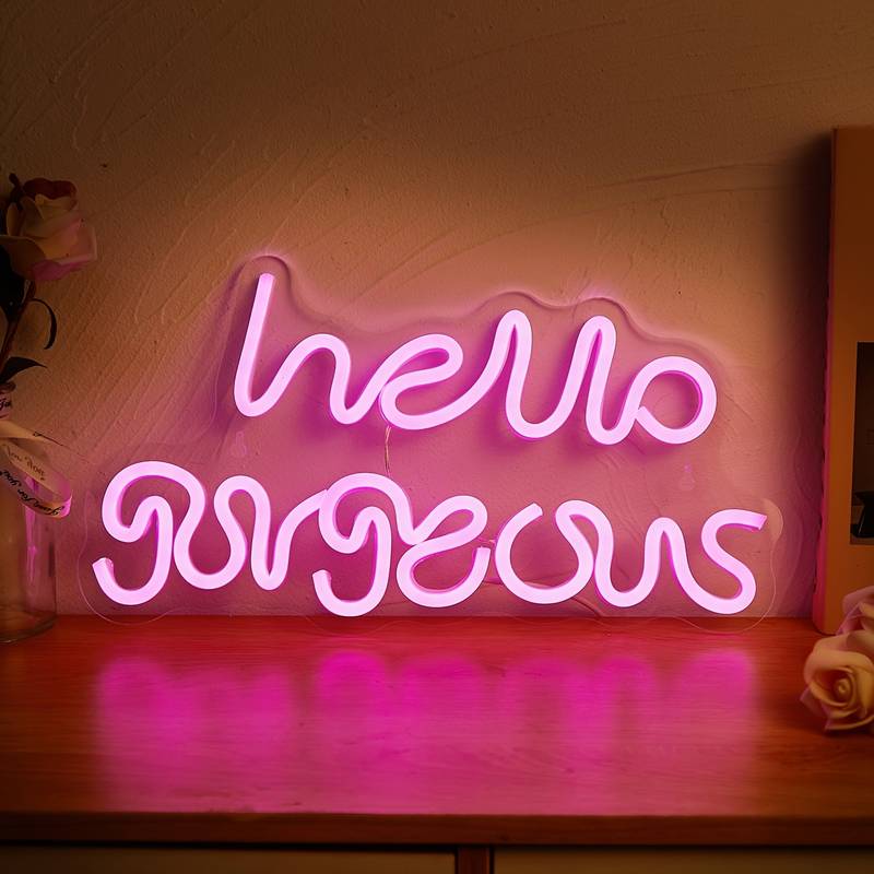 Hello Gorgeous Neon Led Tabela