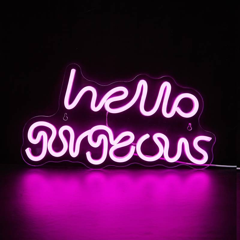 Hello Gorgeous Neon Led Tabela