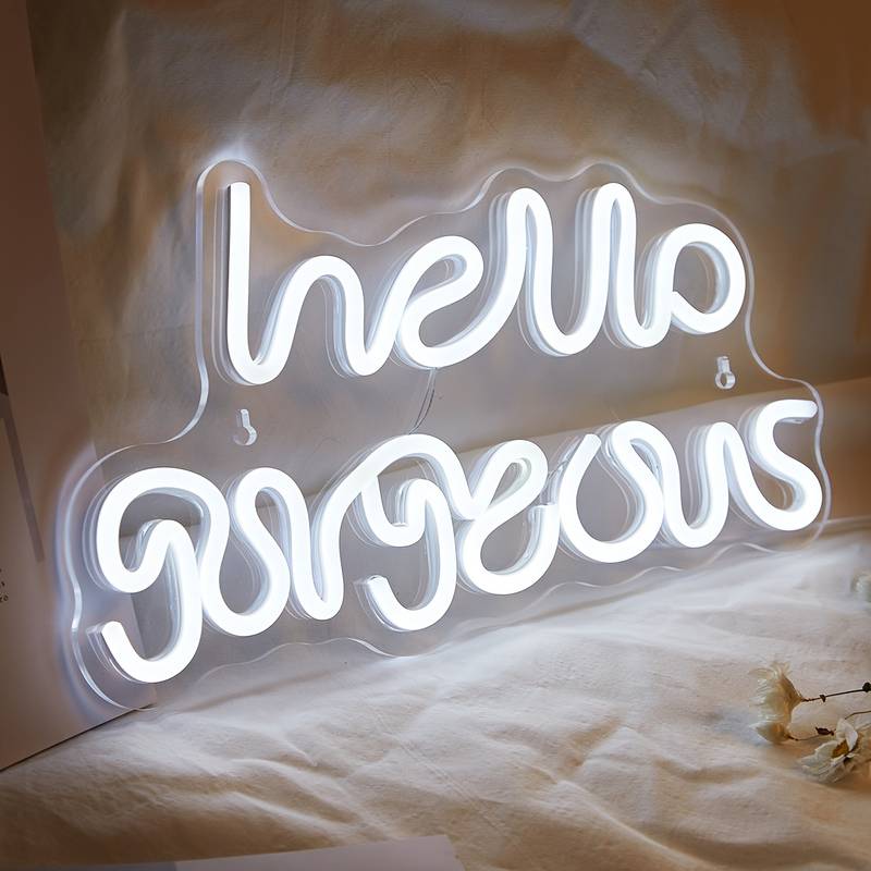 Hello Gorgeous Neon Led Tabela