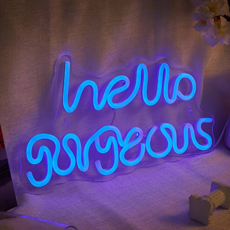 Hello Gorgeous Neon Led Tabela