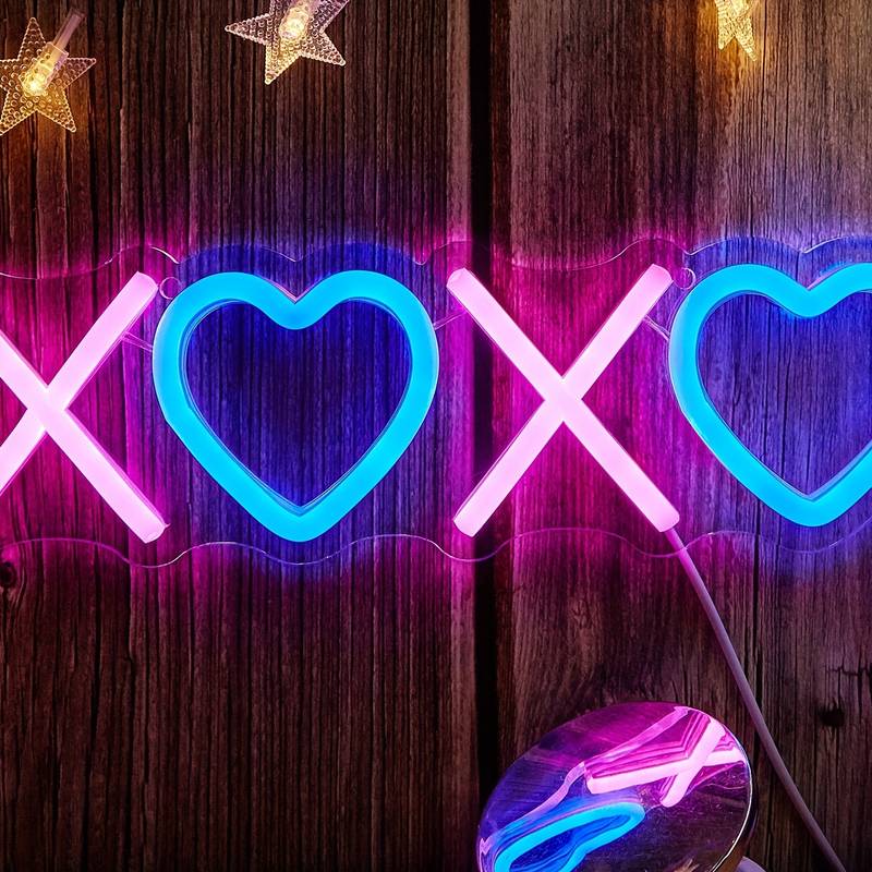 Kalp Şekli Neon Led Tabela