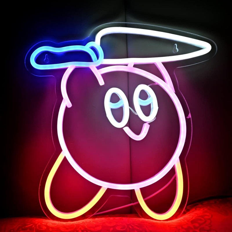 Kawaii Anime (Kawaii Anime Kirbee Knife) Neon Led Tabela