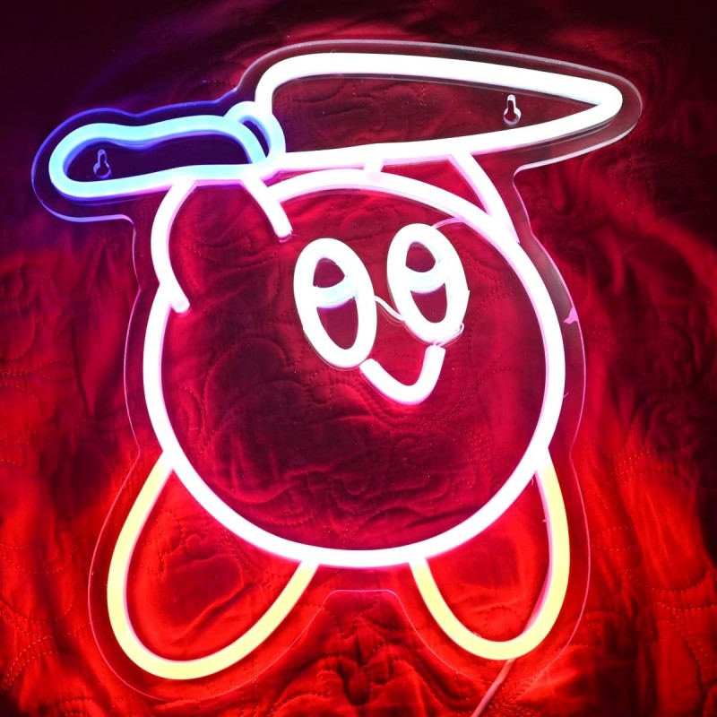 Kawaii Anime (Kawaii Anime Kirbee Knife) Neon Led Tabela