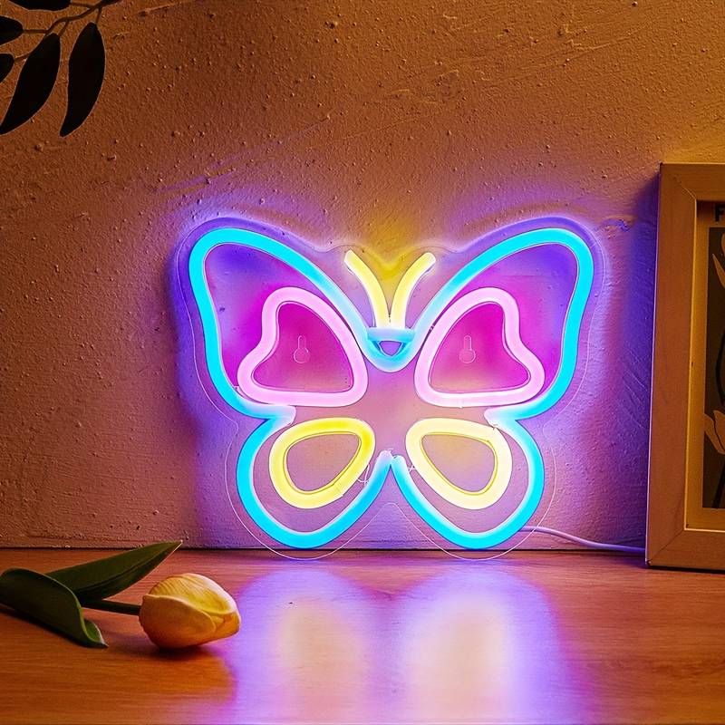 Kelebek Neon Led Tabela