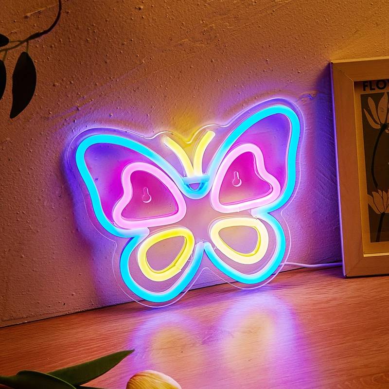 Kelebek Neon Led Tabela