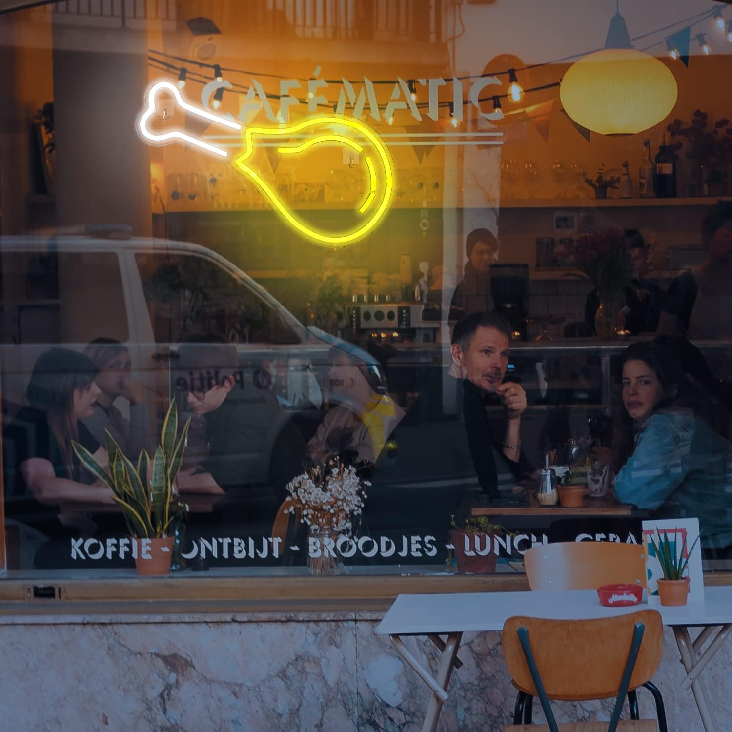 Kızarmış Tavuk Bacakları (But) Neon Led Tabela