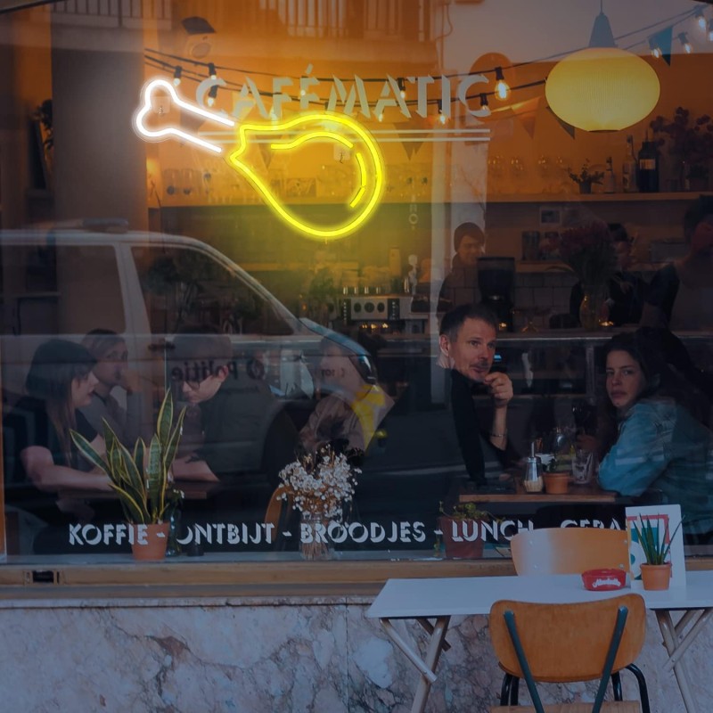 Kızarmış Tavuk Bacakları (But) Neon Led Tabela