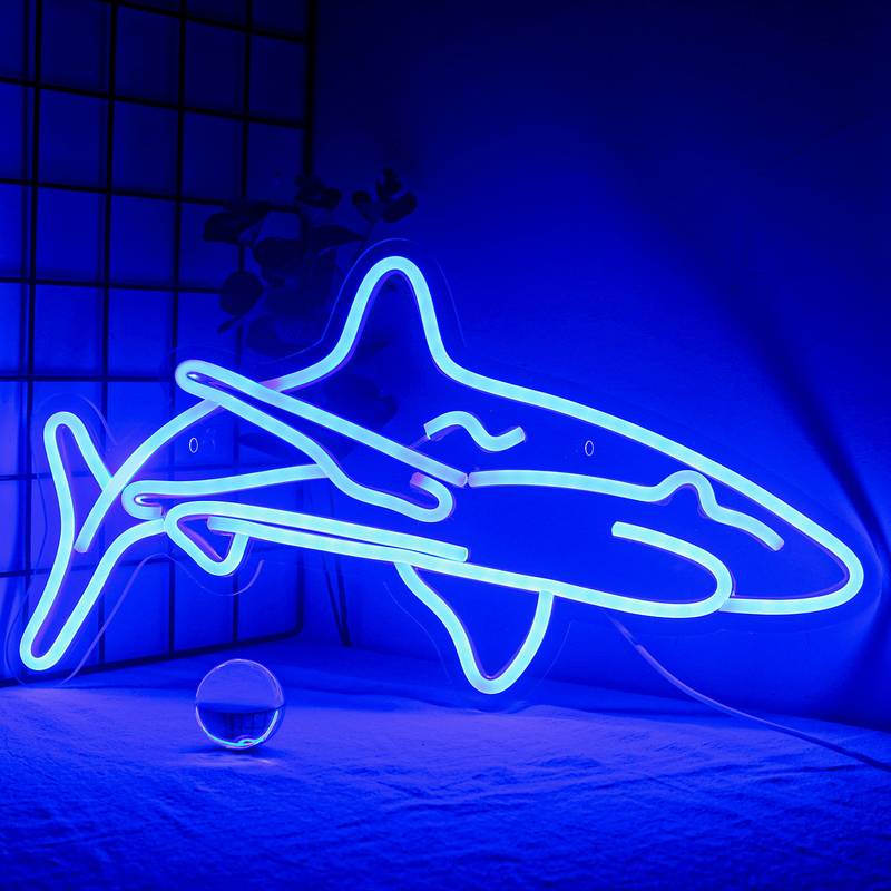 Köpek Balığı (Shark) Neon Led Tabela