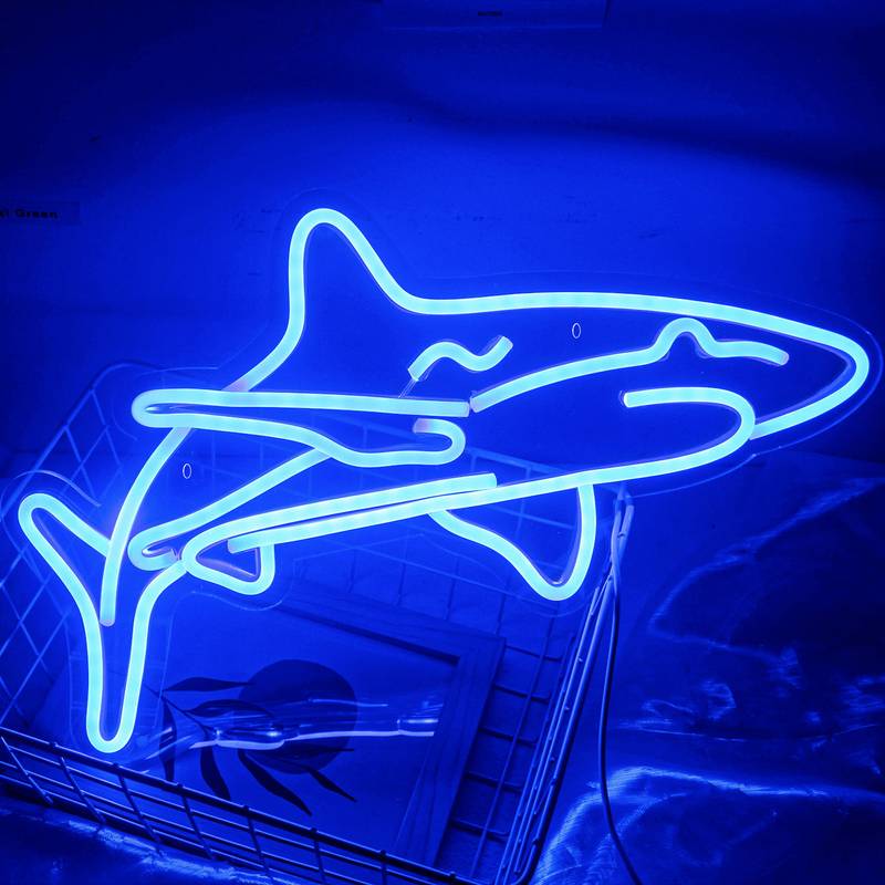 Köpek Balığı (Shark) Neon Led Tabela