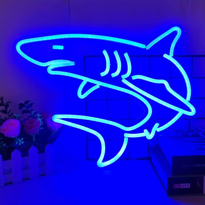 Köpek Balığı (Shark) Neon Led Tabela
