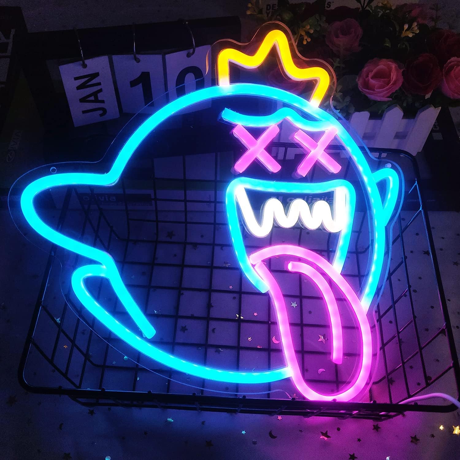 Kral Boo (King Boo) Neon Led Tabela