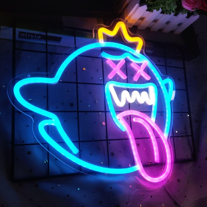 Kral Boo (King Boo) Neon Led Tabela