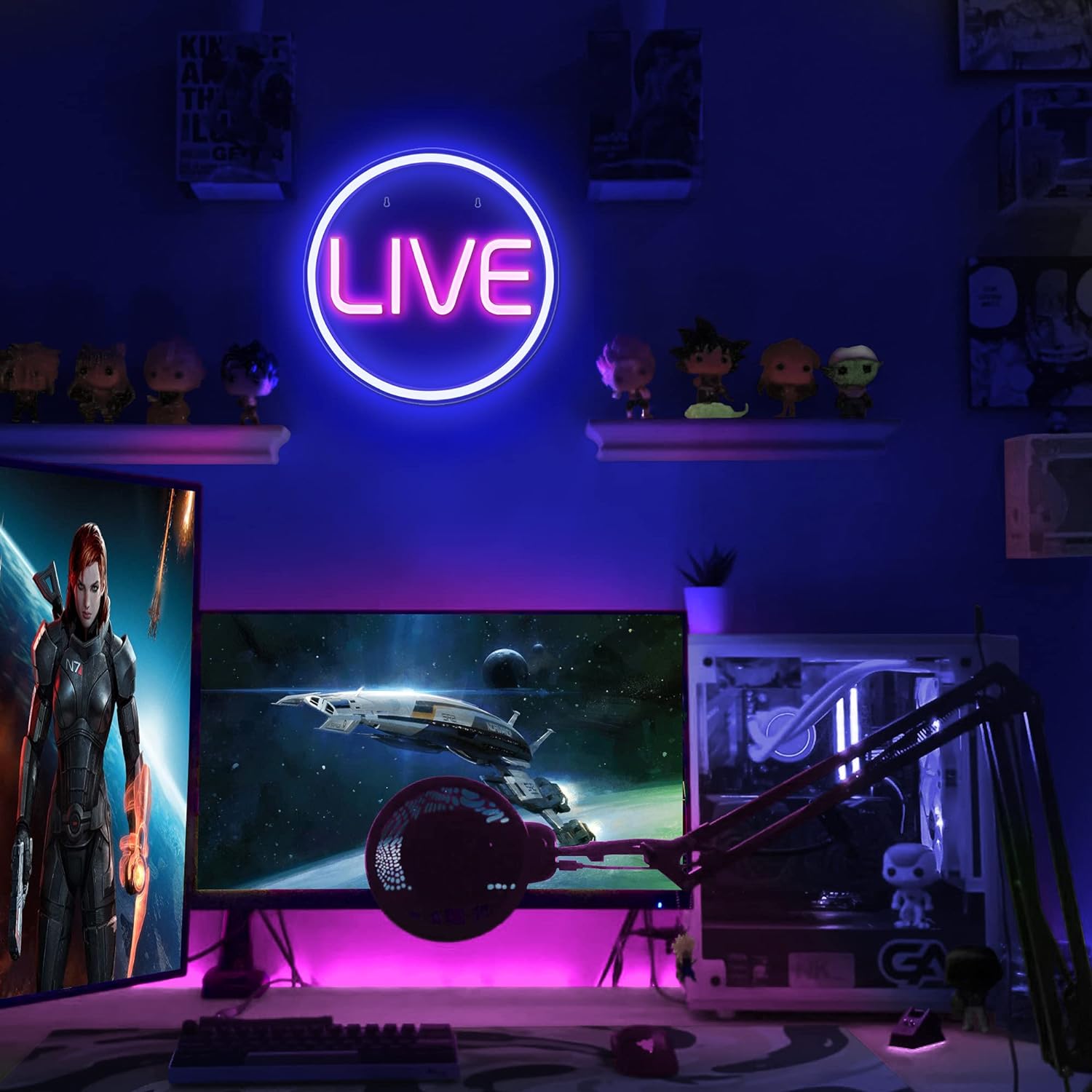 Live Canlı Neon Led Tabela