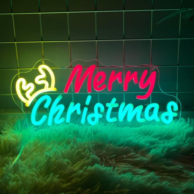 Merry Christmas (Mutlu Noeller) Neon Led Tabela