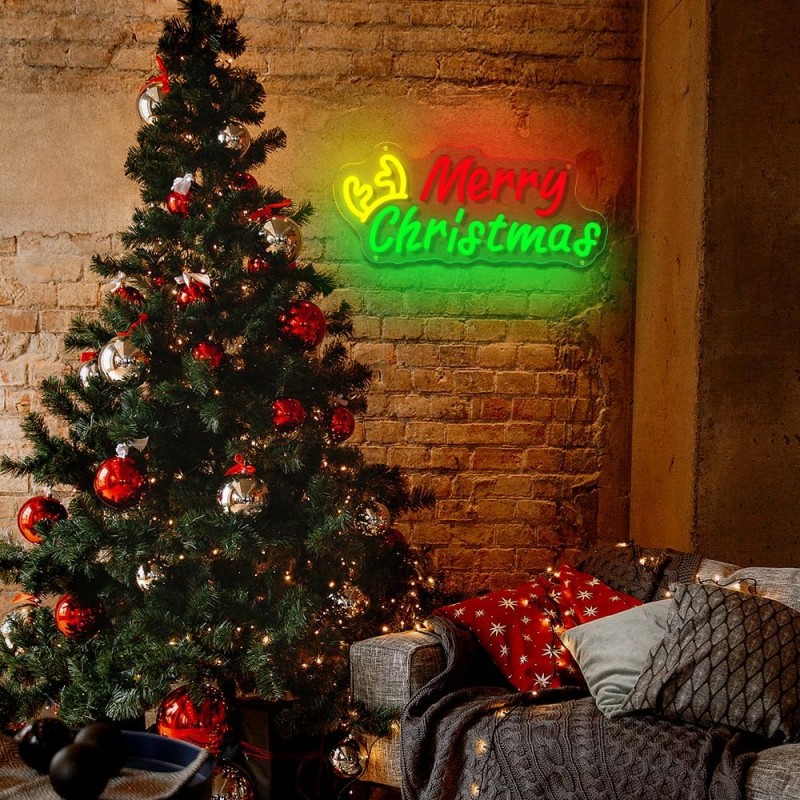 Merry Christmas (Mutlu Noeller) Neon Led Tabela