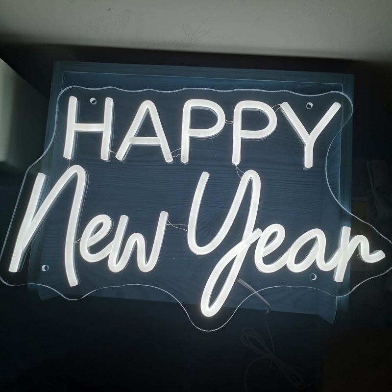 Mutlu Yıllar (Happy New Year) Neon Led Tabela