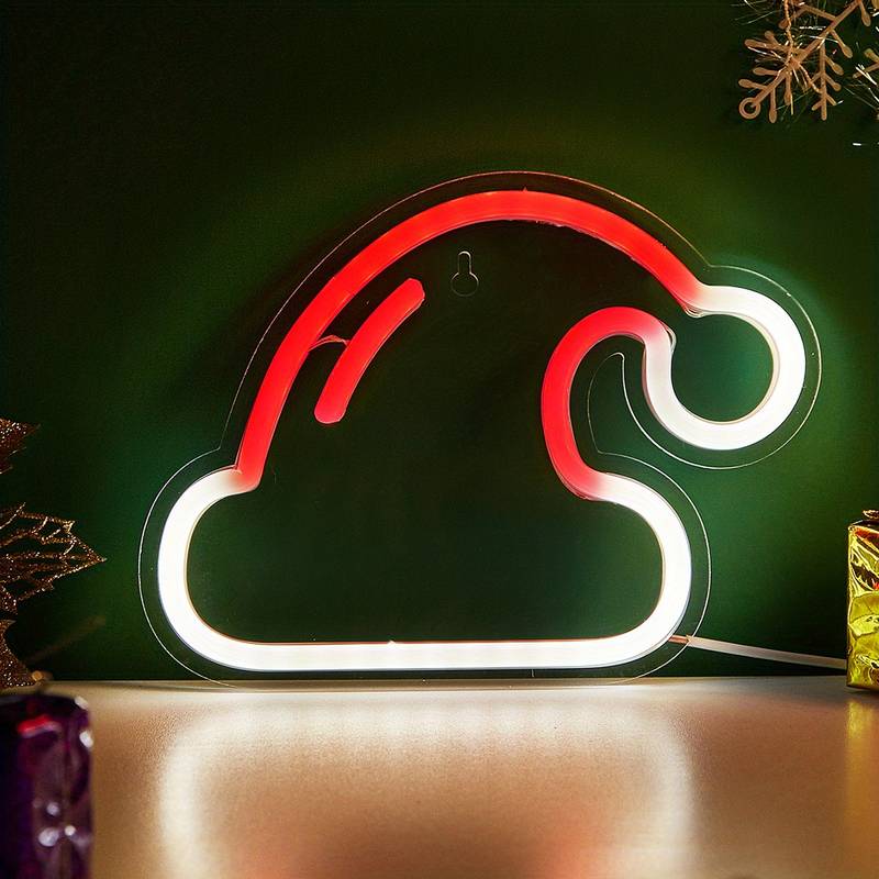Noel Şapkası (Christmas Hat) Neon Led Tabela