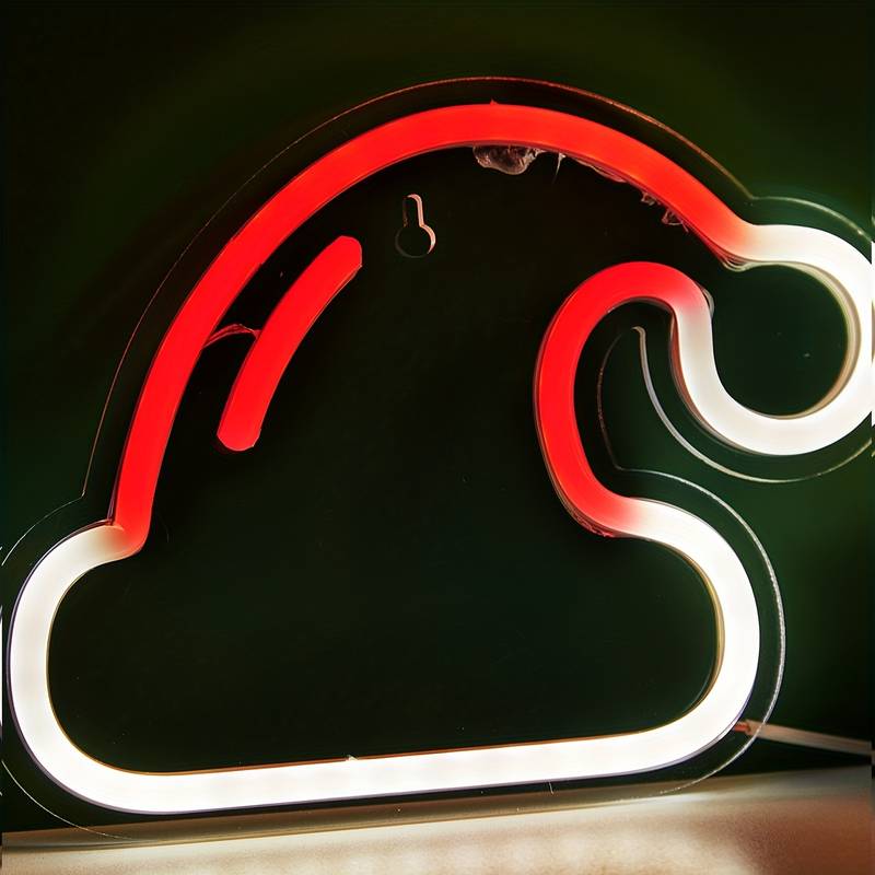 Noel Şapkası (Christmas Hat) Neon Led Tabela