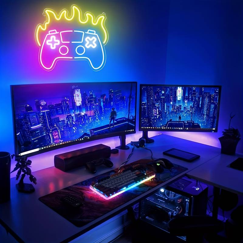 Oyun Konsolu Neon Led Tabela