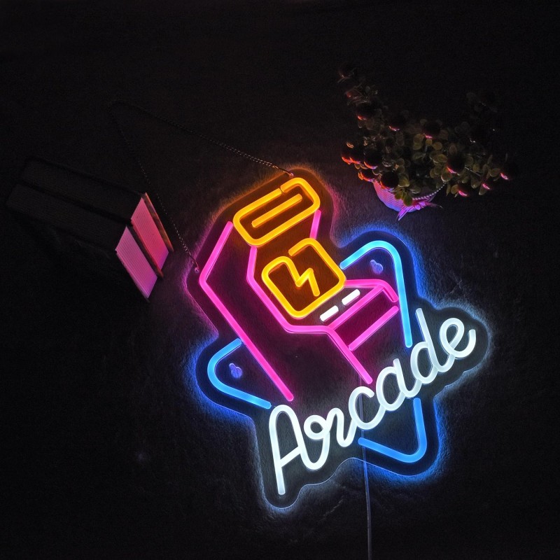 Oyun Makinesi (Arcade) Neon Led Tabela