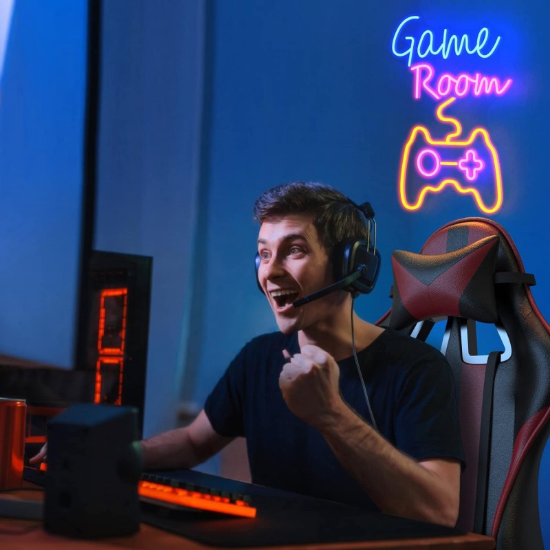 Oyuncu Odası Dekoru (Oyun Zamanı) Neon Led Tabela