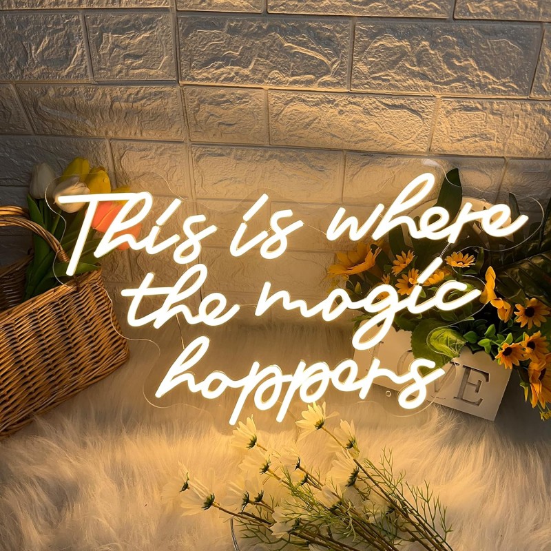 This is Where The Magic Happens Neon Led Tabela