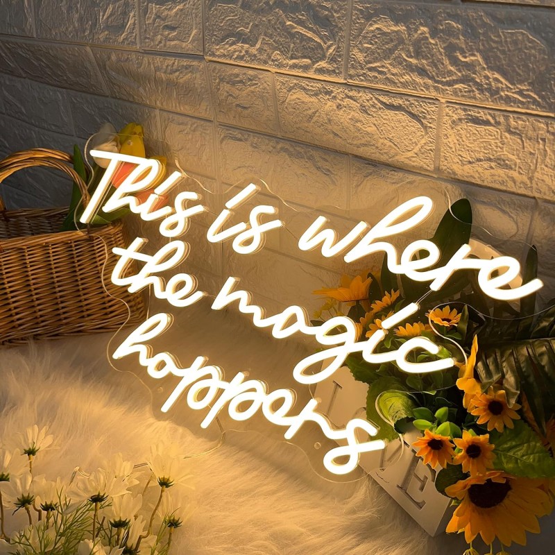 This is Where The Magic Happens Neon Led Tabela