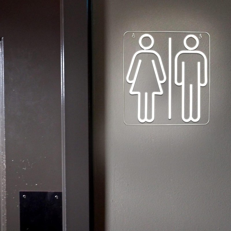 Tuvalet Duvar Dekoru (Toilets) Neon Led Tabela