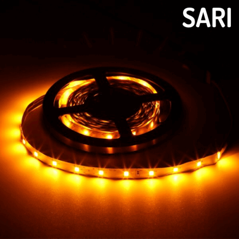 5050 Üç Çip Şerit Led Sarı İç Mekan 5 Metre