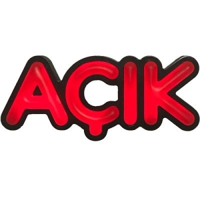 Açık Leon Led Tabela Işıklı 11x23CM Açık Leon Led Tabela Işıklı 11x23CM